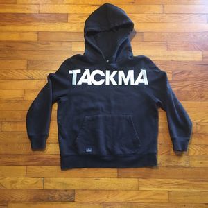 TACKMA WOMENS Spellout FRONT Pullover SWEATSHIRT JACKET  Size Small